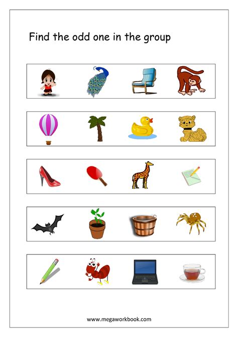 SOLVED: C. Choose the odd one out from each group and give .